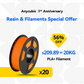PLA+ Filament 10-100kg Deals